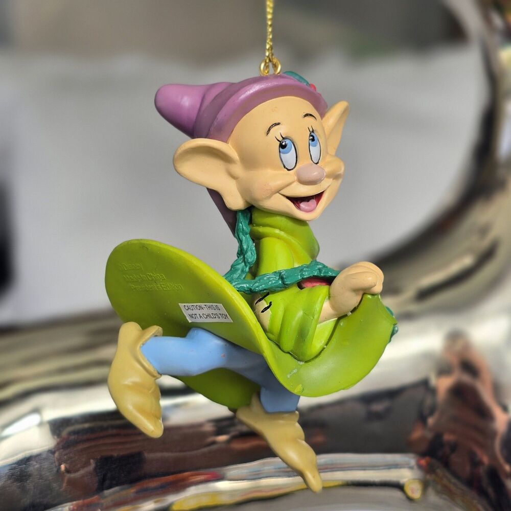 Vintage Grolier President's Edition Disney Dopey Snow White Christmas Ornament